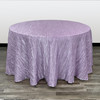 120 Inch Round Crinkle Taffeta Tablecloth Lavender