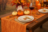 14 x 108 Inch Crinkle Taffeta Table Runner Terracotta for thanksgiving 14 x 108 Inch Crinkle Taffeta Table Runner Terracotta for thanksgiving