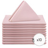 10 Pack 20 Inch L'amour Satin Napkins Blush Pink