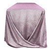 90 x 156 Inch Rectangular Velvet Tablecloth Dusty Mauve side