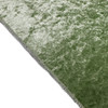 90 x 156 Inch Rectangular Crushed Velvet Tablecloth Dark Sage hem