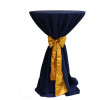 Round Polyester Tablecloths Navy Blue