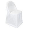 Polyester Folding Chair Covers White