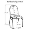 banquet chair dimensions
