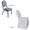 Polyester Banquet Chair Cover White