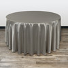 120 inch Round Satin Tablecloths Dark Silver / Platinum