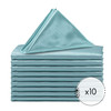 10 Pack 20 Inch Satin Cloth Napkins Aqua