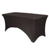 Stretch Spandex 6 ft Rectangular Table Cover Black