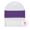 purple spandex chair bands pack of 10
