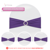purple spandex chair band designs