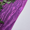 14 x 108 Inch Crinkle Taffeta Table Runner Purple