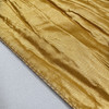 Gold Table Runners, Crinkle Taffeta Table Runner for Weddings Hem