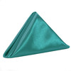 20 inch Satin Cloth Napkins Teal