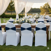 navy blue spandex chair bands for weddings