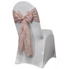 10 Pack Crinkle Taffeta Chair Sashes Blush