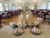 burgundy crinkle taffeta sashes