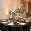 black glitz sequin tablecloth for weddings and events