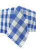 60 x 102 Inch Rectangular Polyester Tablecloth Gingham Checkered Royal Blue