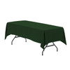 60 x 102 inch Rectangular Polyester Tablecloth Hunter Green