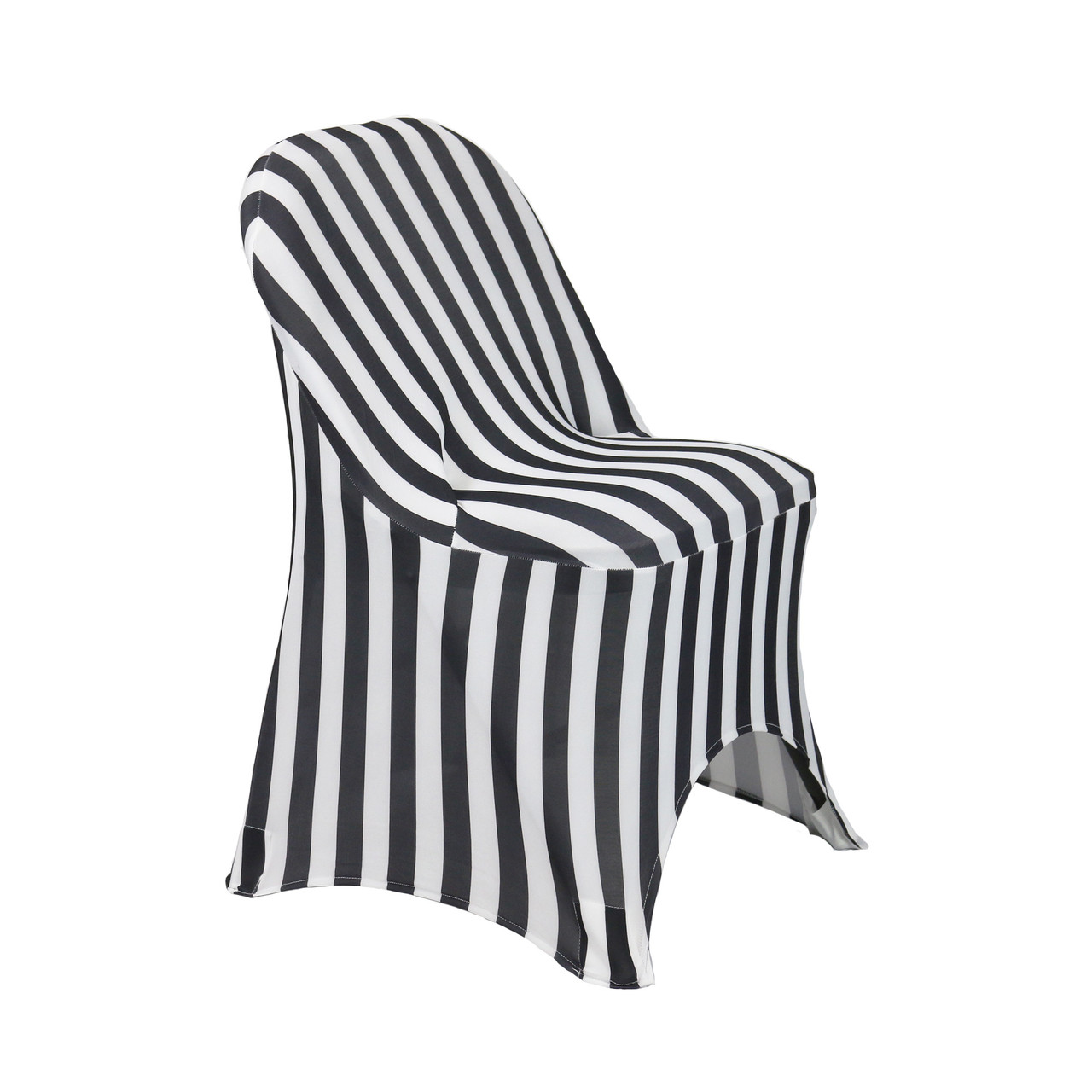 Spandex Folding Chair Cover Black White Striped 2  17607.1579814143 ?c=2