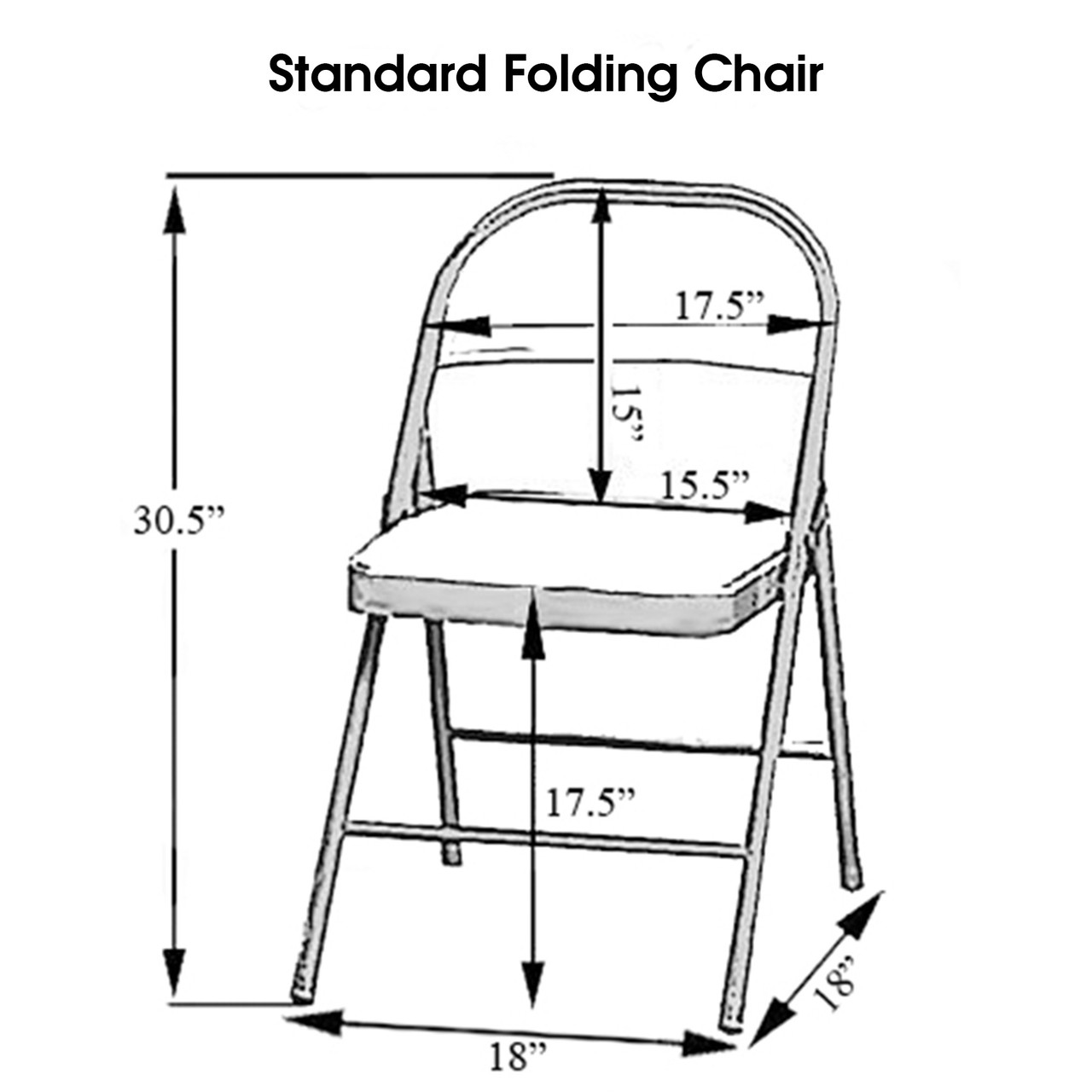 folding chair measurements