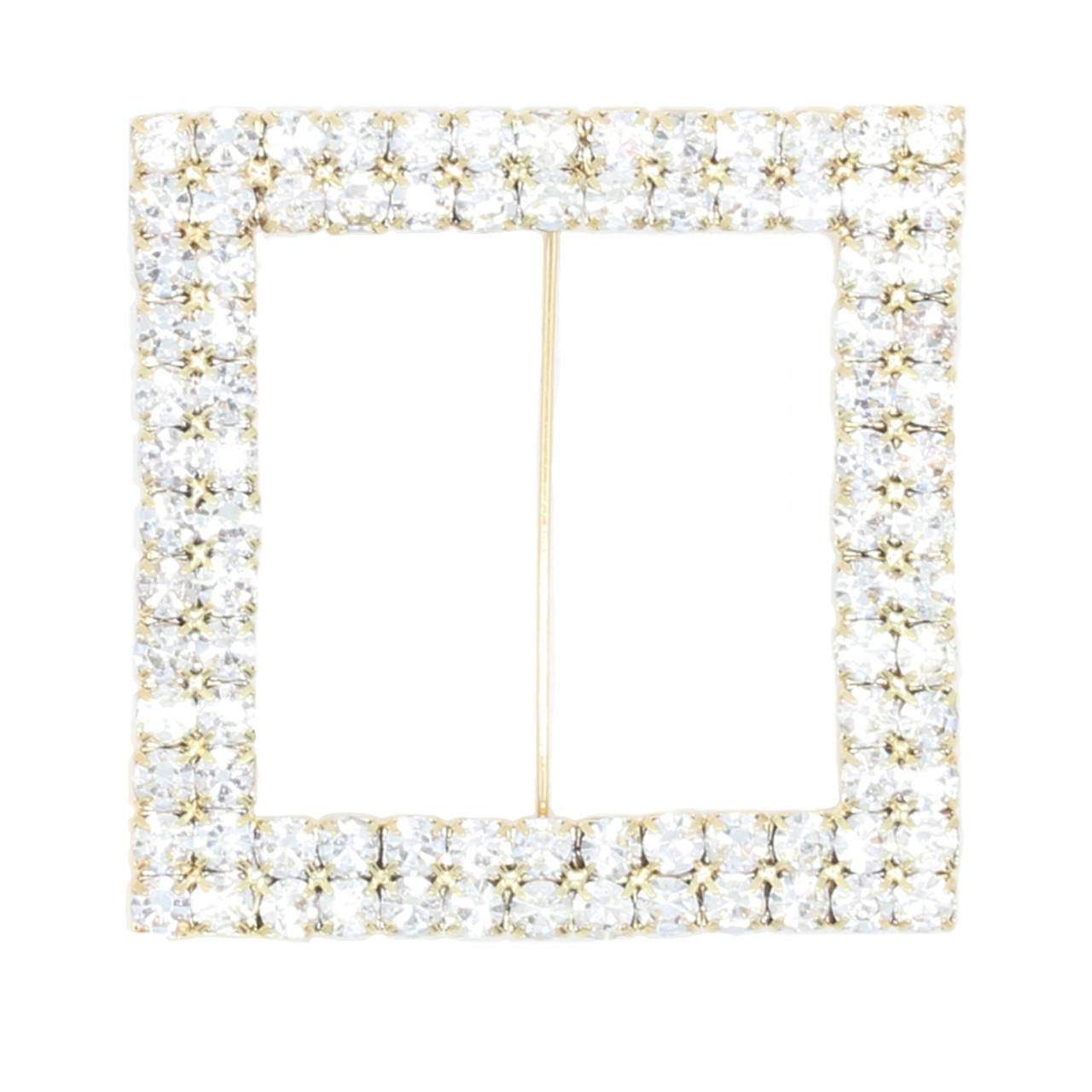 Zerodeko Rhinestone Chair Sash Buckles Heart Shape Alloy