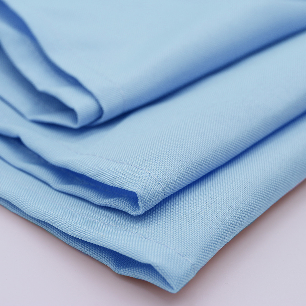 Light Blue Polyester Cloth Napkins | Your Chair Covers.com