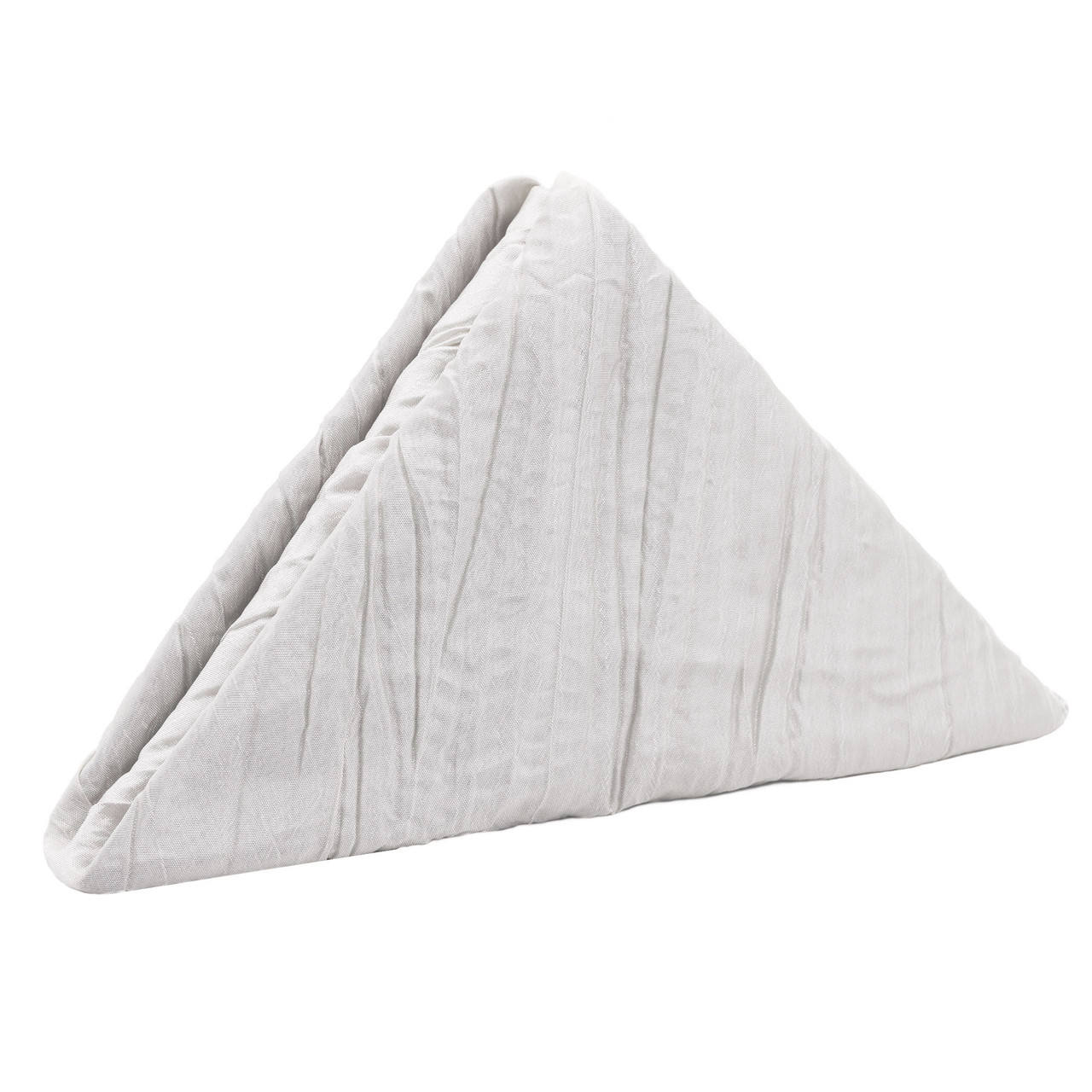 20 inch Satin Cloth Napkins White (Pack of 10)