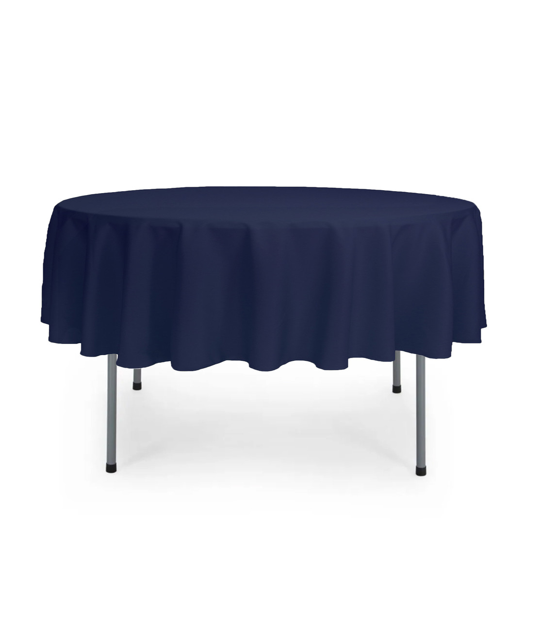 70 Inch Round Polyester Tablecloth Navy Blue Your Chair Covers Inc