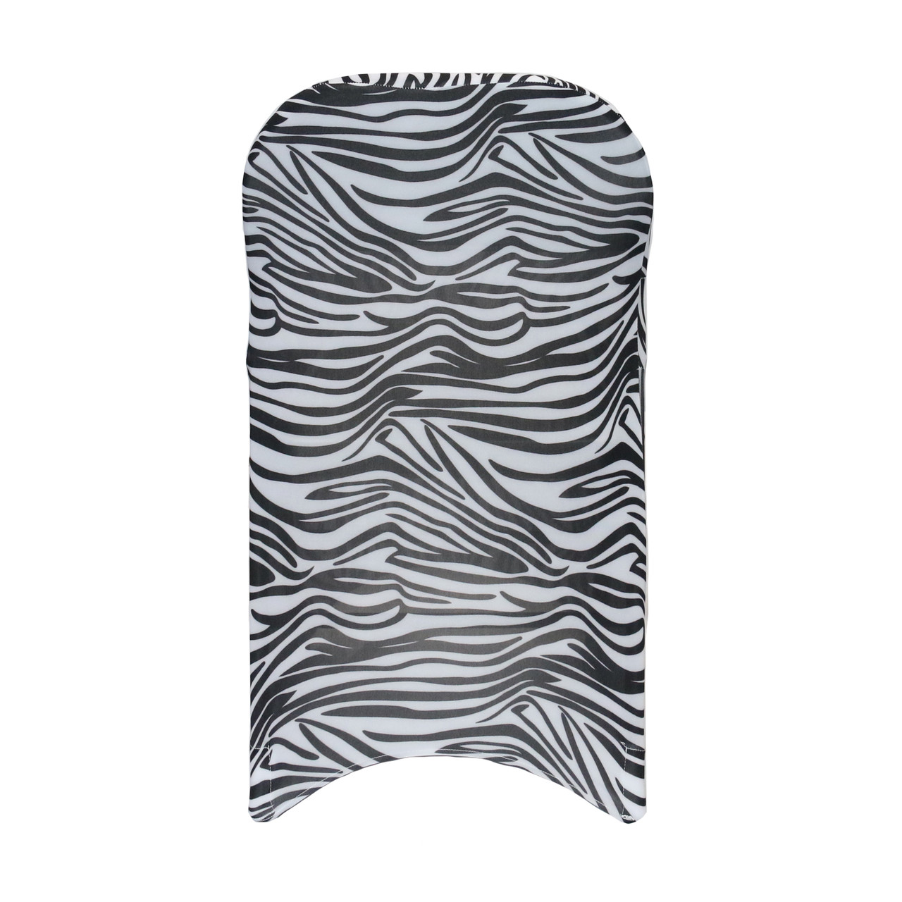 Stretch Spandex Folding Chair Covers Zebra | Your Chair Covers Inc