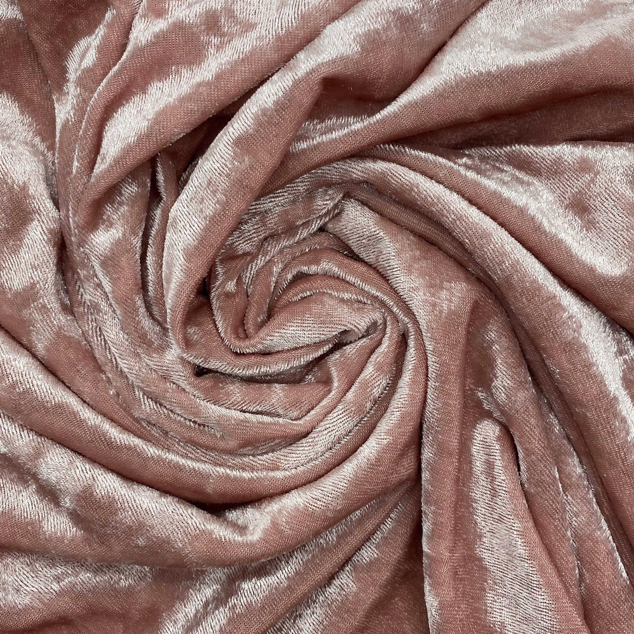  72 Shadow Crushed Velvet Blush, Fabric by The Yard