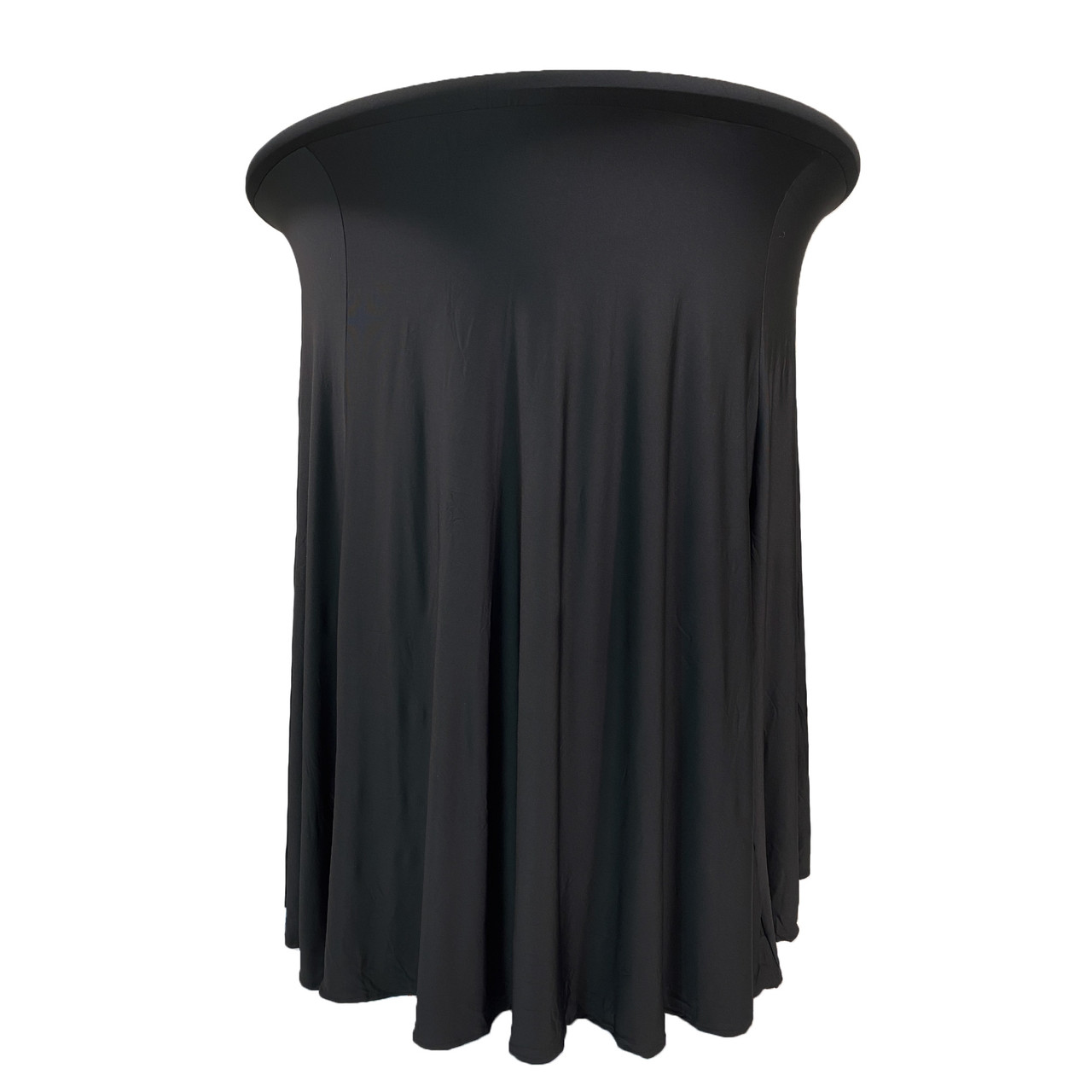 30 inch Highboy Cocktail Round Wavy Draping Stretch Spandex Table