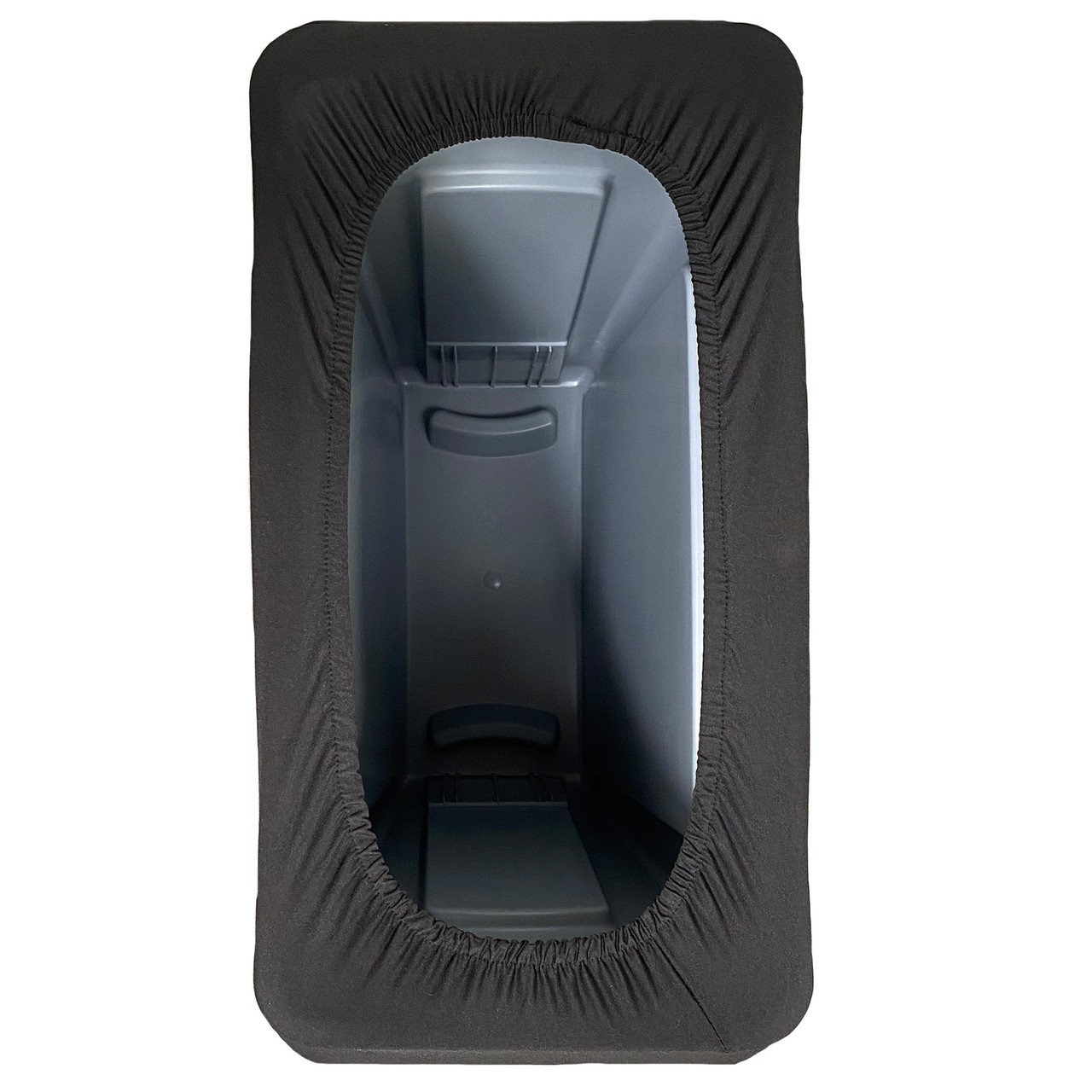 Spandex 7 Gallon Office Trash Can Cover in Black