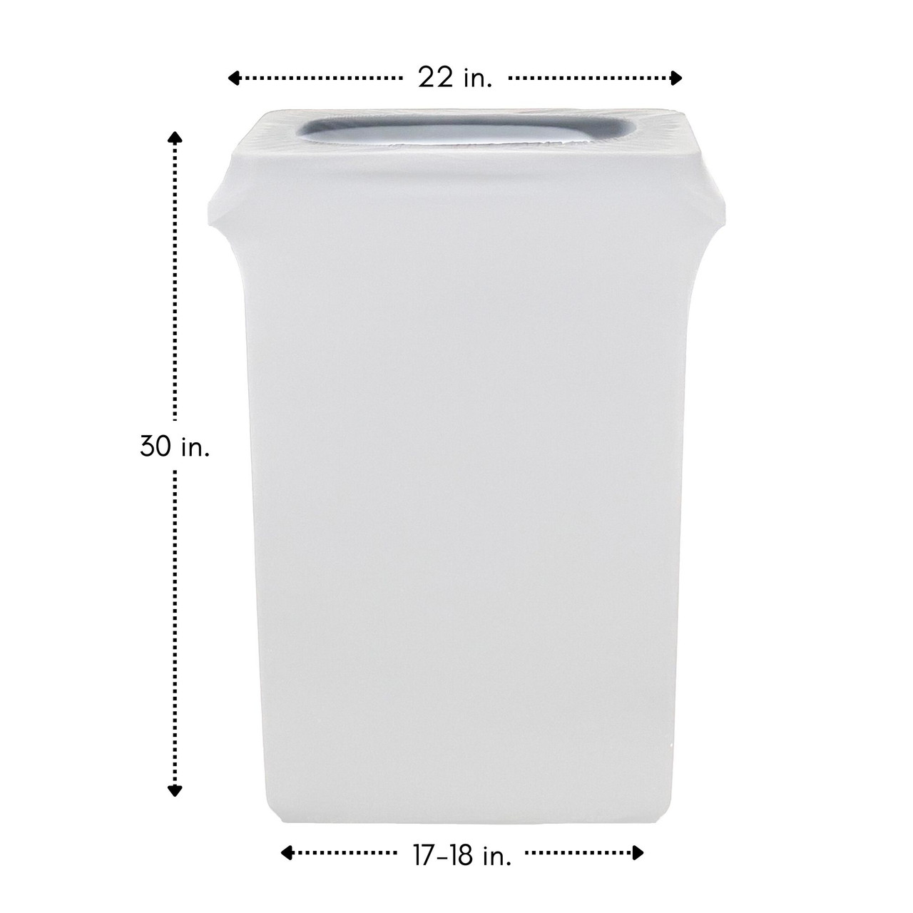 23 Gal. Skinny Plastic Home & Office Trash Can or Recycling Bin