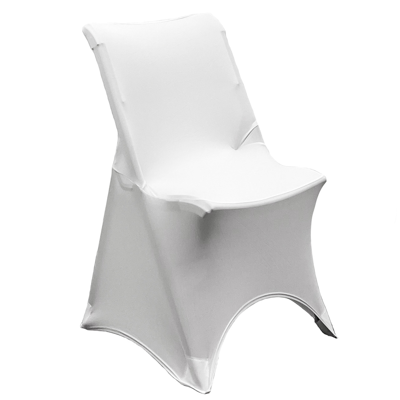 stretch folding chair cover white