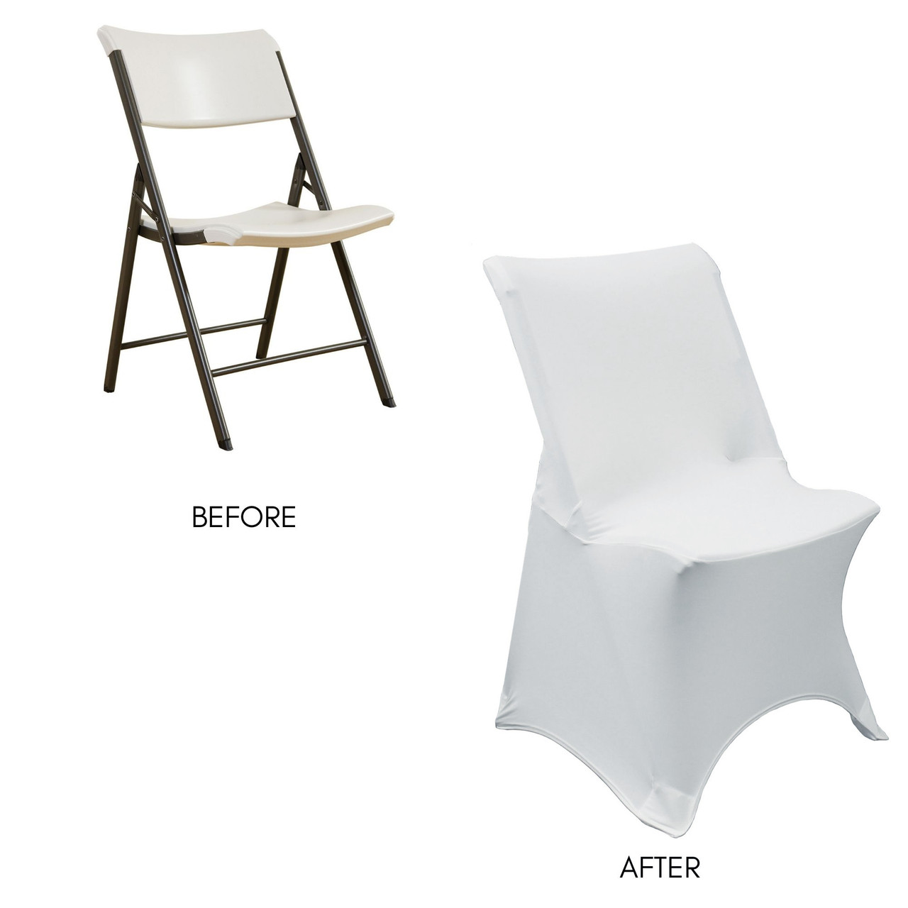 テーブル・チェア・ハンモック VAN LIFE SUPPLY 2way FOLDING CHAIR COVER Contemporary LIFETIME folding chair Cover - Ivory at CV Linens