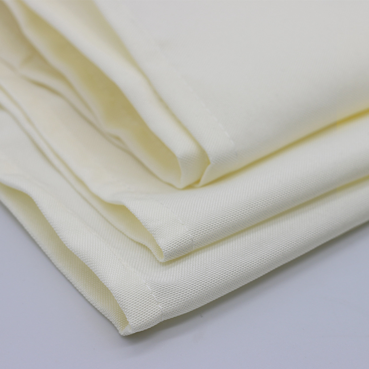 Ivory crinkle crushed Scuba (Wrinkle-Free) Napkins Wholesale Non Iron Scuba  Polyester Napkin