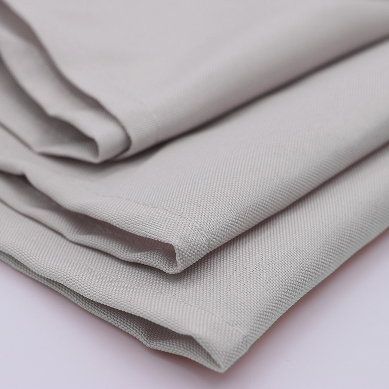 5 Pack | Silver Slubby Textured Cloth Dinner Napkins, Wrinkle Resistant  Linen | 20x20