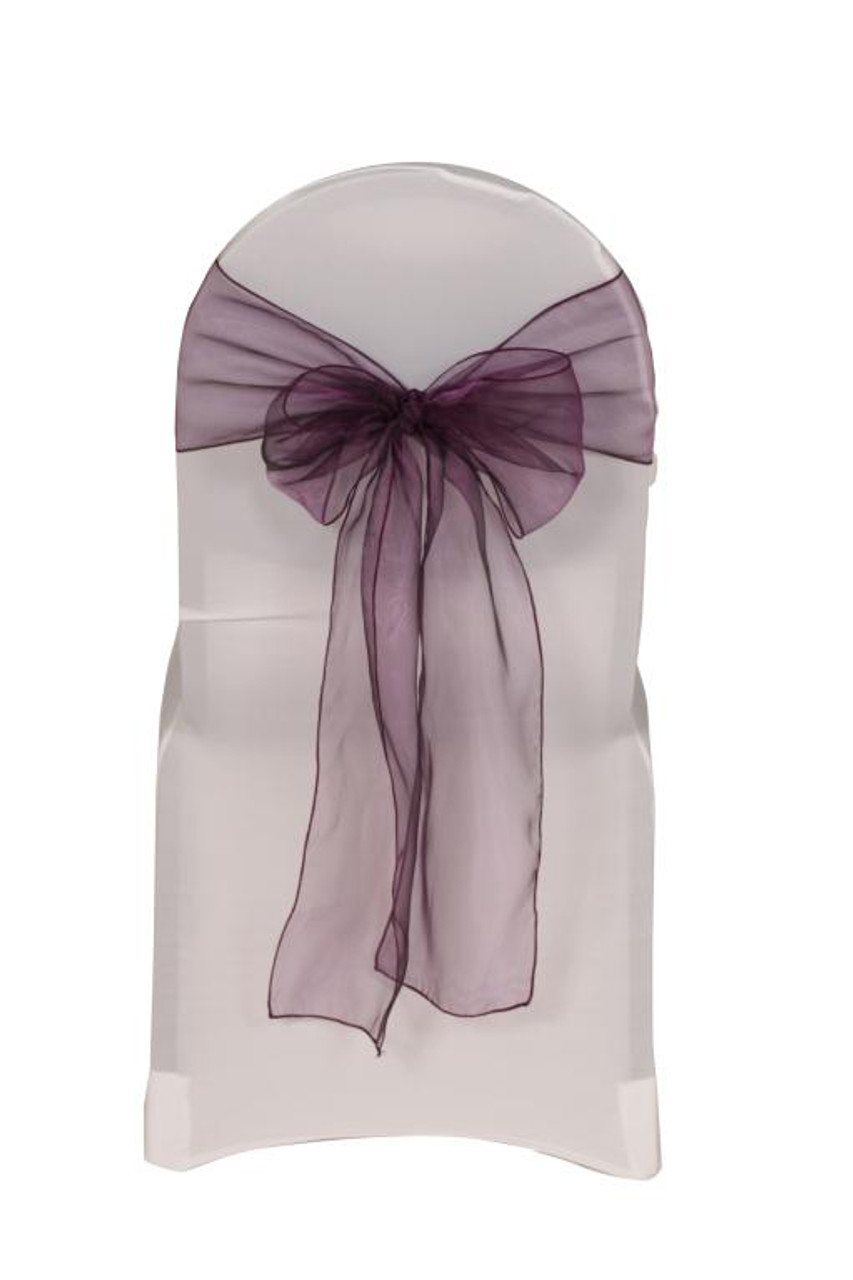 eggplant organza ribbon