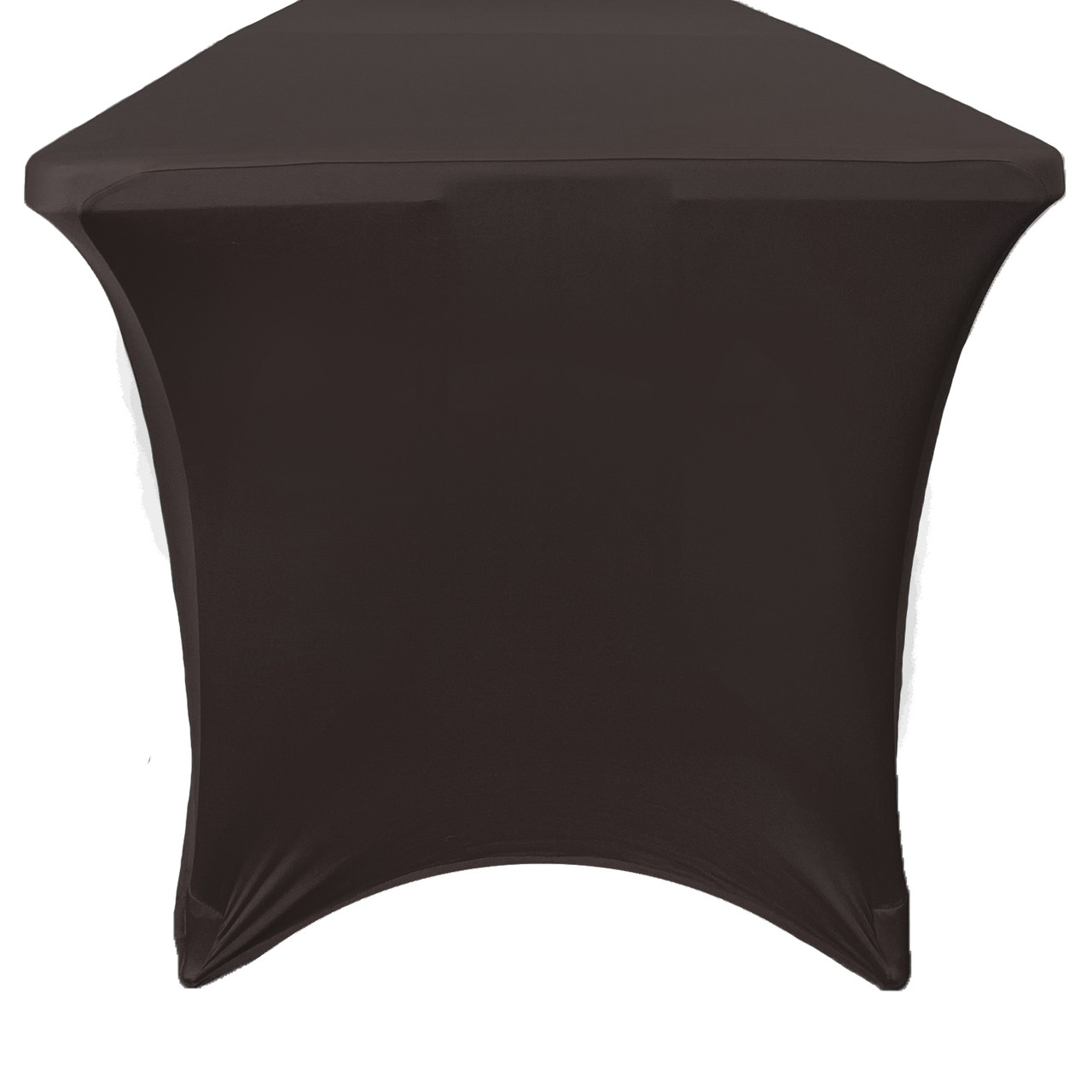 Stretch Spandex 8 ft Rectangular Table Cover Black - Your Chair Covers Inc.