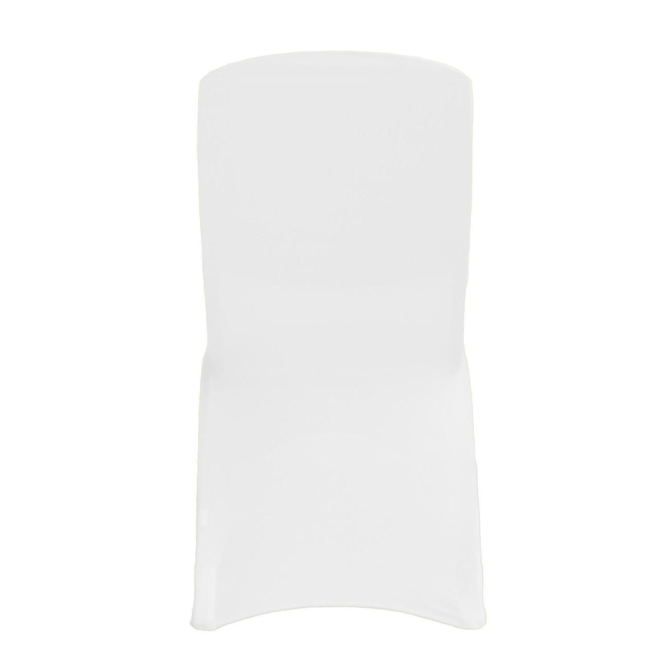 Square Top Stretch Spandex Banquet Chair Cover White - Your