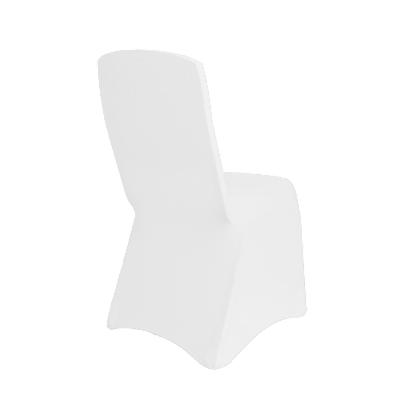 Square Top Stretch Spandex Banquet Chair Cover White - Your