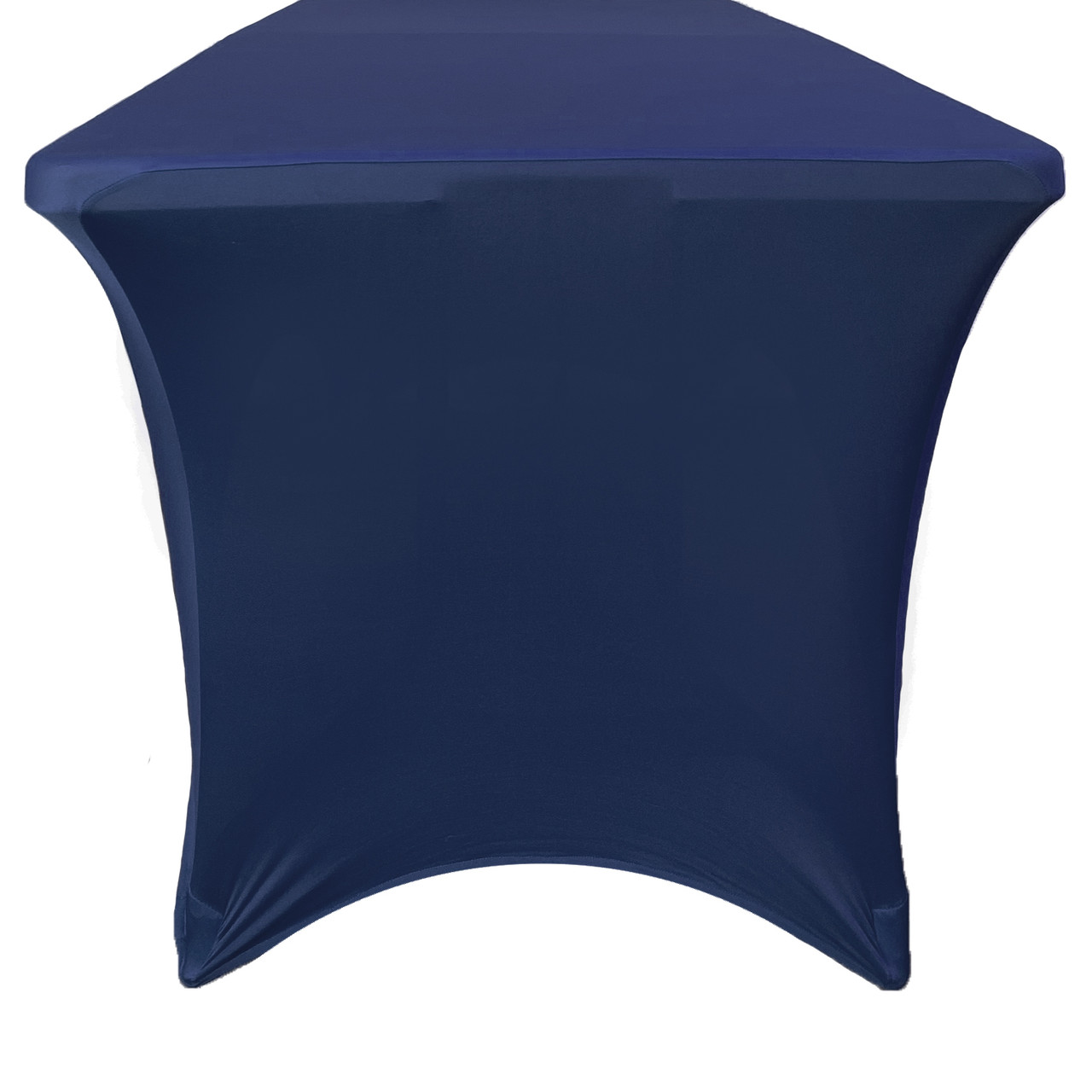 Stretch Spandex 6 ft Rectangular Table Cover Navy Blue - Your Chair Covers  Inc.