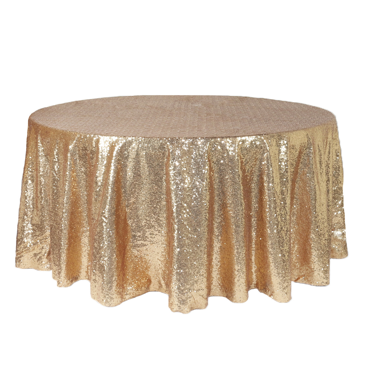 Champagne Tablecloth 70x70-Inch Sequin Table Cover Great Gatsby Decorations  S