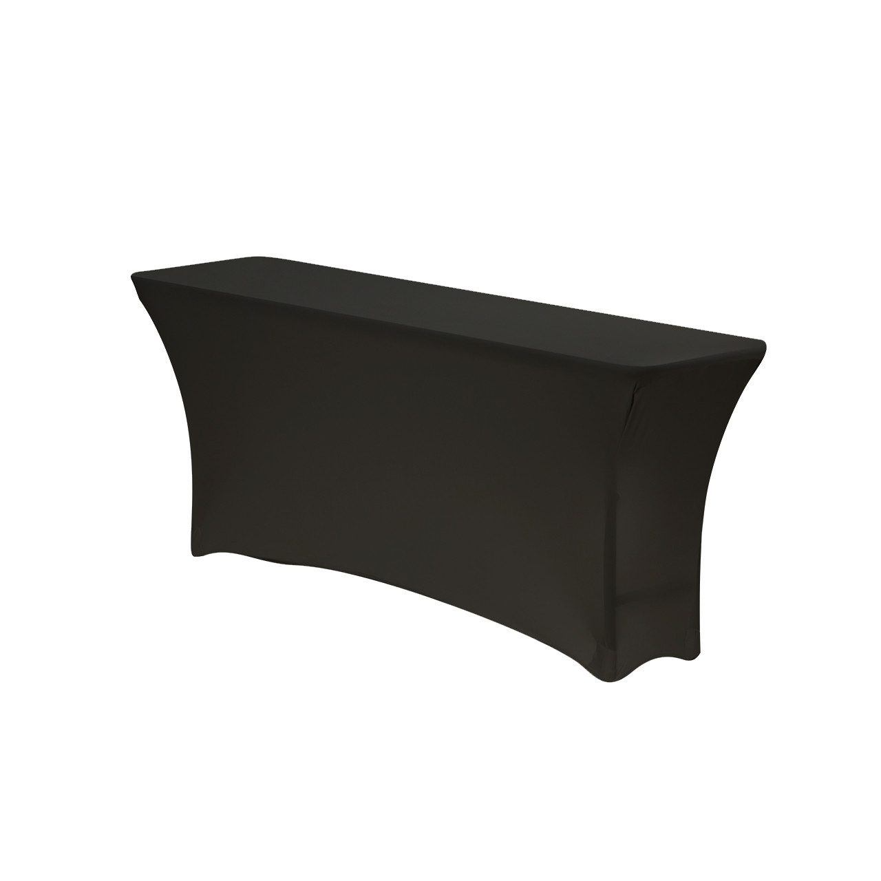 Stretch Spandex 6 ft x 18 Inches Open Back Rectangular Table Cover