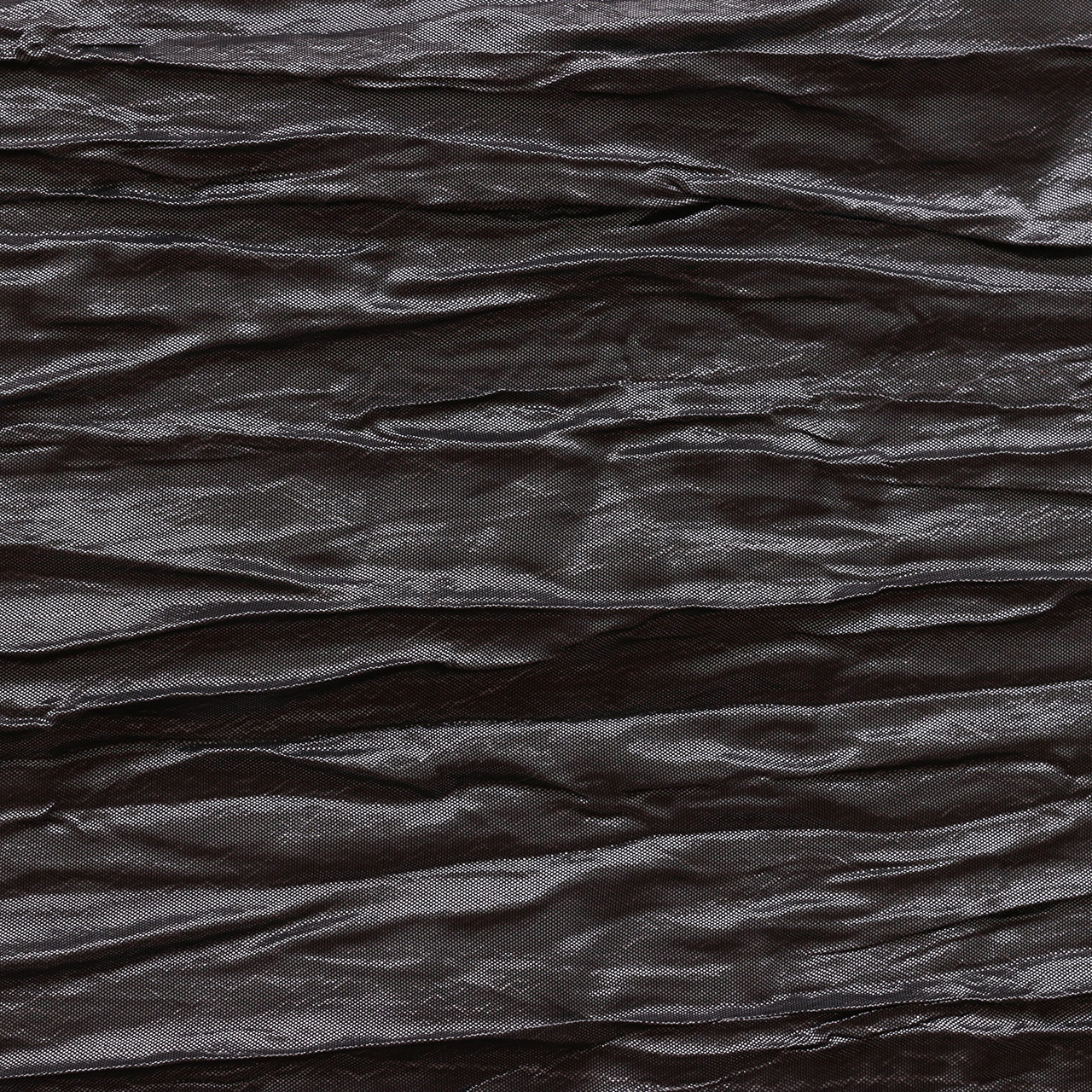 132 Inch Round Crinkle Taffeta Tablecloth Black