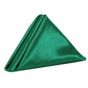 20 inch Satin Cloth Napkins Hunter Green