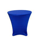 30 x 30 inch Lowboy Cocktail Round Stretch Spandex Table Cover Royal Blue