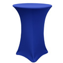 32 inch Highboy Cocktail Round Stretch Spandex Table Cover Royal Blue