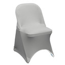 Stretch Spandex Folding Chair Cover Silver